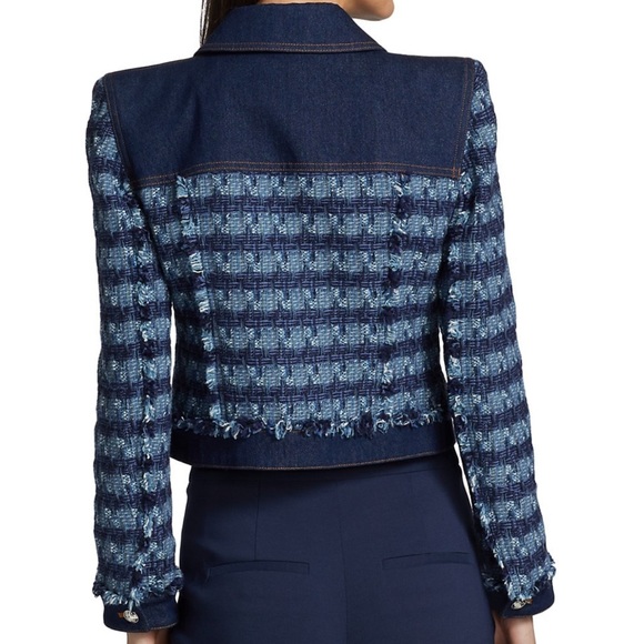 VERONICA BEARD| Santo Jacket Tweed Denim New Without Tags - Picture 7 of 16